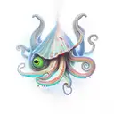 squid tattoo design idea
