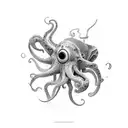 squid tattoo design idea