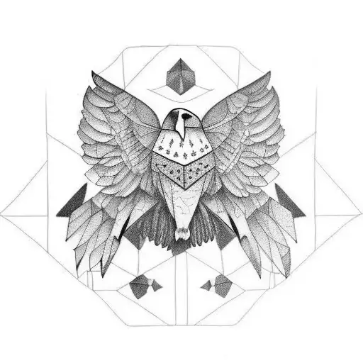 Raven tattoo design idea