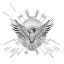 Raven tattoo design idea