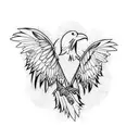 Raven tattoo design idea