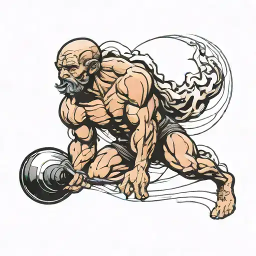 sisyphus tattoo design idea