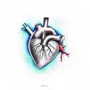 Crying Heart tattoo design idea