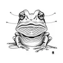 frog samurai tattoo design idea