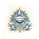 Evil Eye tattoo design idea