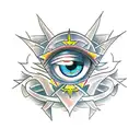 Evil Eye tattoo design idea