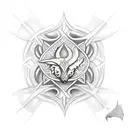 Vegvísir + zorro tattoo design idea