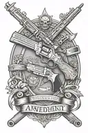 2nd amendment tattoo design idea