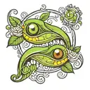 two peas in a pod tattoo design idea