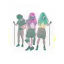 paramore hard times tattoo design idea