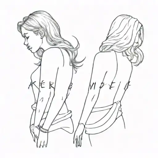 Two best friends named Andrea  tattoo design idea