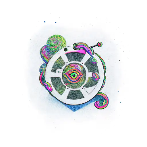 Trap tattoo design idea