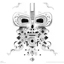 aztec art tattoo design idea