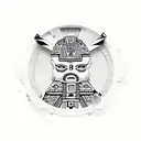 aztec art tattoo design idea