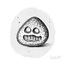 2 avocado kiss tattoo design idea