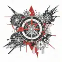 vegvisir tattoo design idea