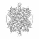 Irish fiddle tattoo design idea