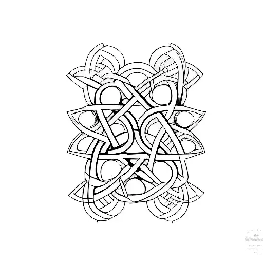 A minimalist tattoo of three interconnected hearts representing the bond between José Hiran Farias Alencar, José Hiran Farias Alencar Neto, and José Hiran Farias Alencar Filho. tattoo design idea