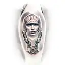 bionic arm tattoo design idea