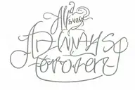 Text `Always & Forever´ tattoo design idea