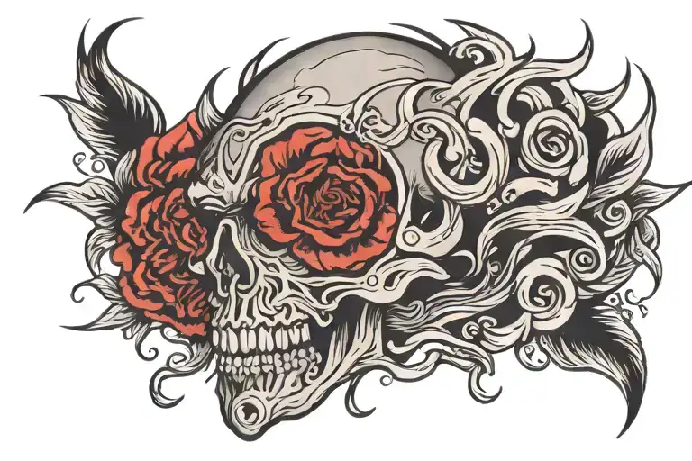 Anxiety Anger Silence scar tattoo design idea