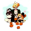 a monkey with eyebrows like winesmoke sanji.and namys tangerine tatto on is left shold tattoo design idea