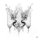 broken-hearted  tattoo design idea