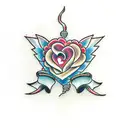 broken-hearted  tattoo design idea