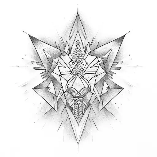 Icy Flames tattoo design idea