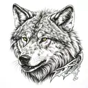 wolf warrior tattoo design idea