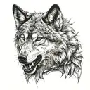 wolf warrior tattoo design idea