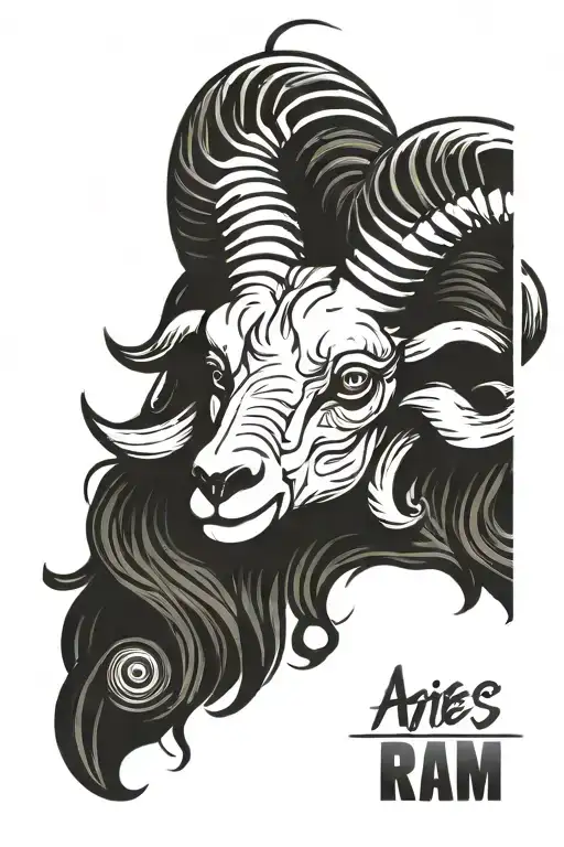 aries ram tattoo design idea