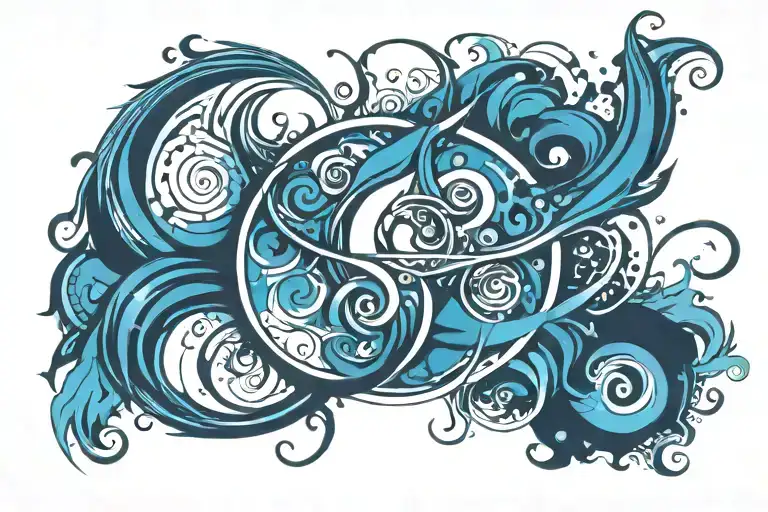 Aquarius tattoo design idea