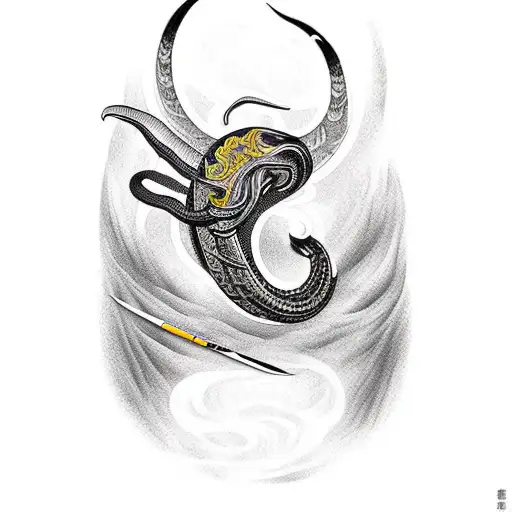 black mamba tattoo design idea