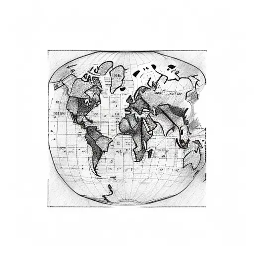 world map, aeroplane flying, soccer ball, YNWA, 07/01/2020 ,oxygen tank tattoo design idea
