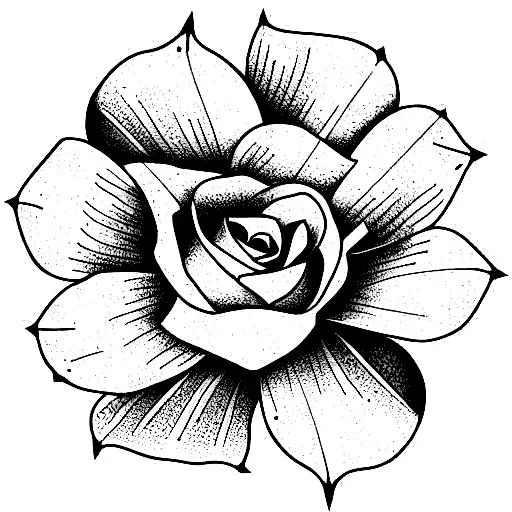 Flower tattoo design idea