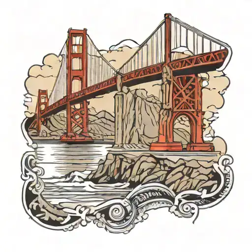 49ers golden gate bridge tattoo design idea