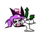 Ahegao succubus tattoo design idea