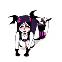 Ahegao succubus tattoo design idea