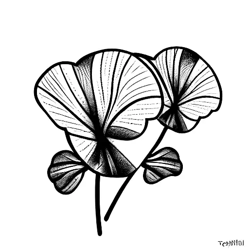 cyclamen tattoo design idea