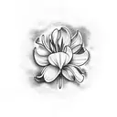 cyclamen tattoo design idea