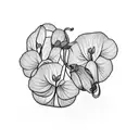 cyclamen tattoo design idea