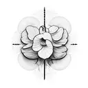 cyclamen tattoo design idea