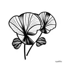cyclamen tattoo design idea