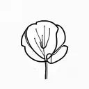 cyclamen tattoo design idea