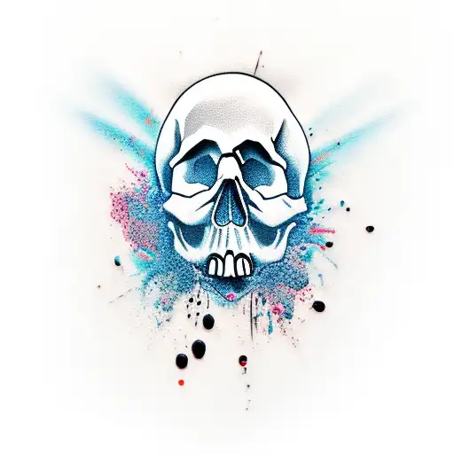 Skull tattoo design idea