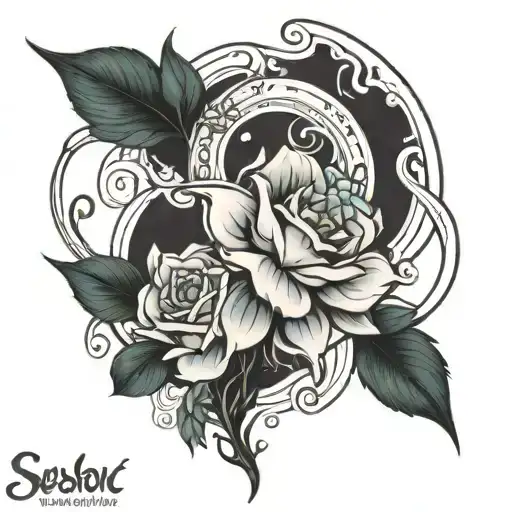 27 SH tattoo design idea