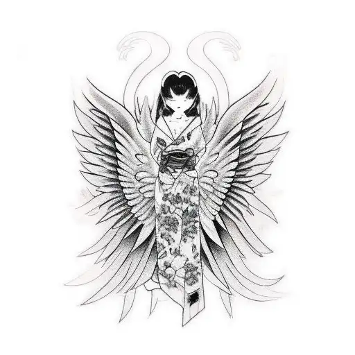 Anime Gothic Angel Art Print by JonathanStephenHarris | Society6