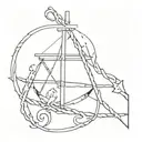 a tattoo as a sign of membership in an organization called Gilded Gallows tattoo design idea
