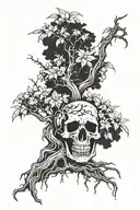poison tree tattoo design idea